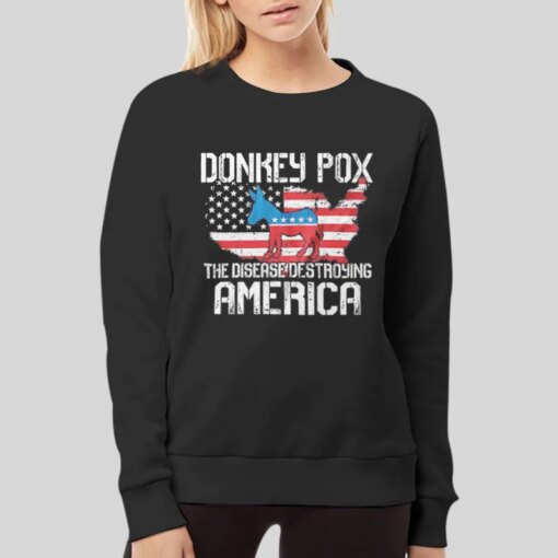 Anti Biden Donkey Pox T Shirt