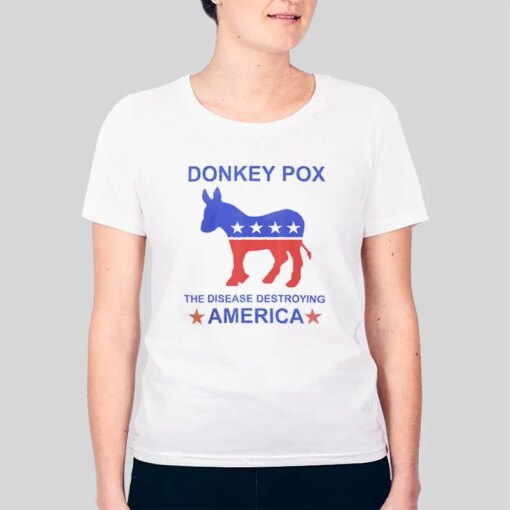 Anti Biden Protrump Donkey Pox Shirt