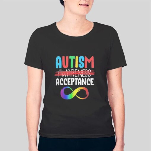 Autism Acceptance Red Instead Shirt