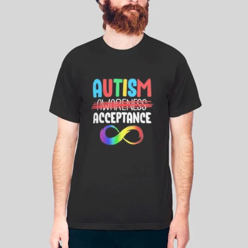 Autism Acceptance Red Instead Shirt