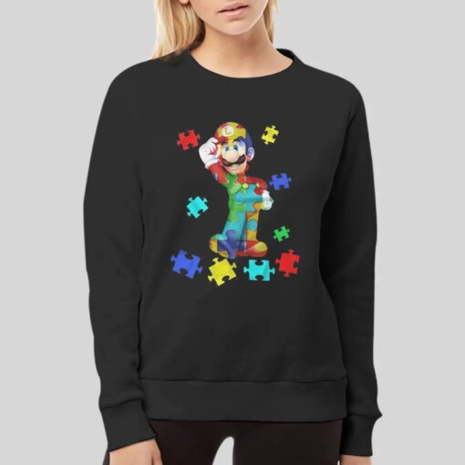 Autism Awaeness Mario Autism Shirt