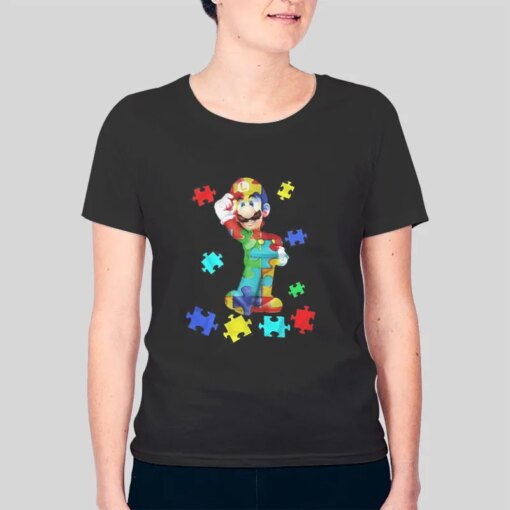 Autism Awaeness Mario Autism Shirt