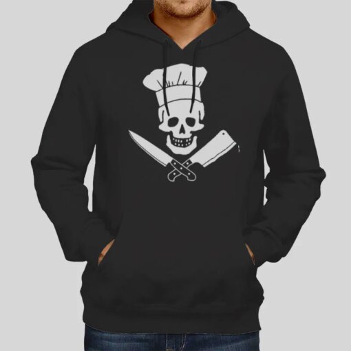 BBQ Skull and Bones Head Funny Chef Shirt