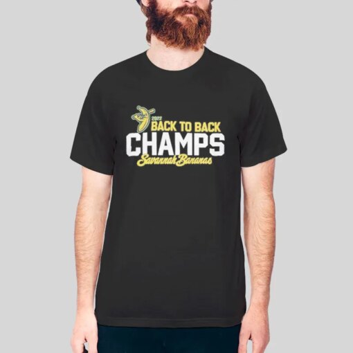 Back To Back Savannah Bananas Champs T Shirts