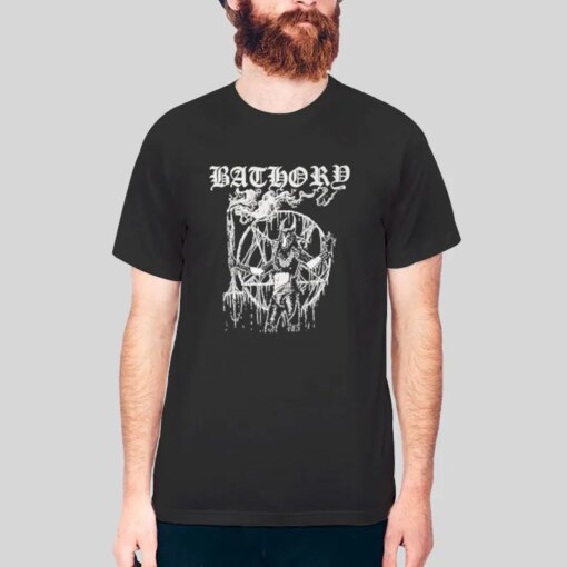 Bathory Satan My Master Goat Shirt