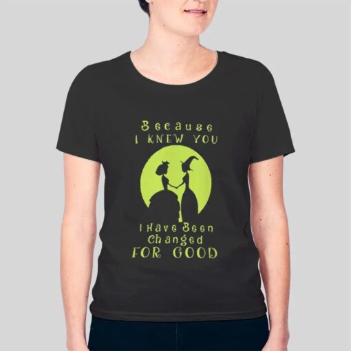 Because I Knew You I Have Been Changed For Good Wicked Musical Shirts