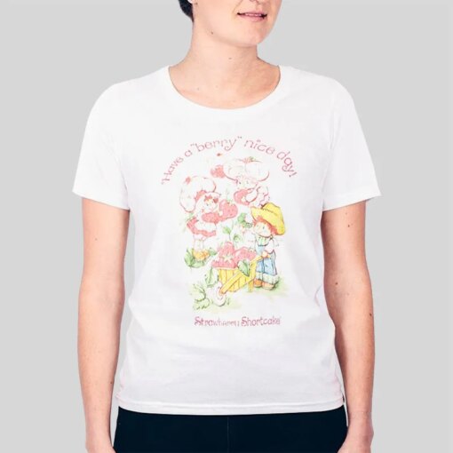 Berry Nice Day Graphic Strawberry Shortcake Shirt