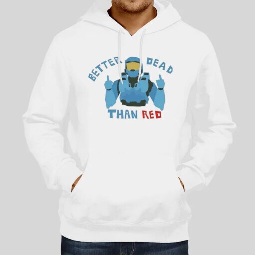 Better Dead Than Red Funny Red Vs Blue Merch Shirt