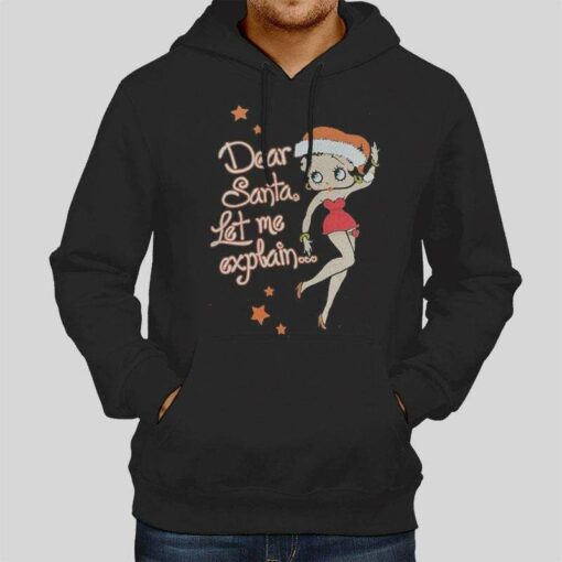 Betty Boop Dear Santa Let Me Explain T Shirt