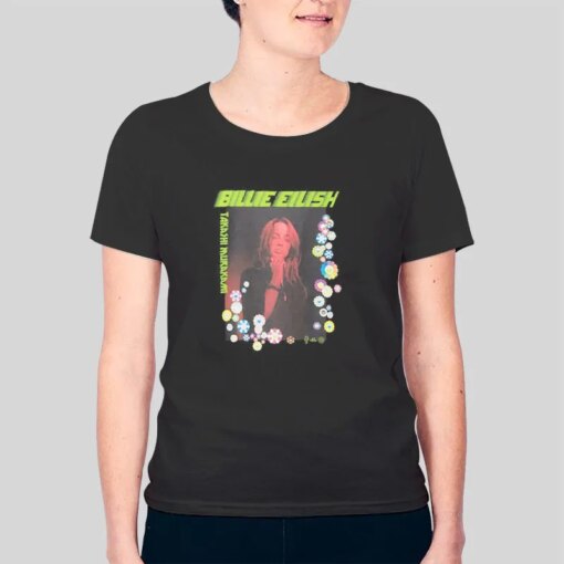 Billie Eilish Flower Photo T Shirt