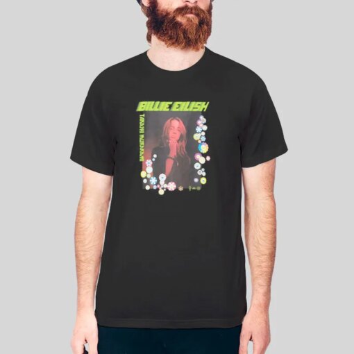 Billie Eilish Flower Photo T Shirt