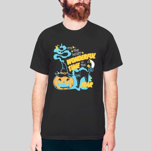 Black Cat It’s The Most Wonderful Time Of The Year Shirt