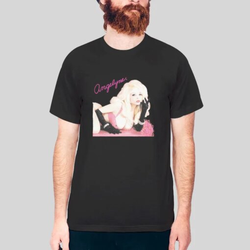 Black Gloves Angelyne T Shirt