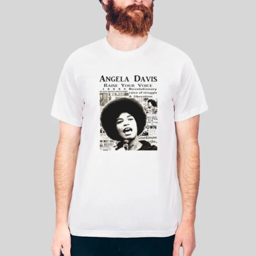 Black History Raise Your Voice Angela Davis T Shirt