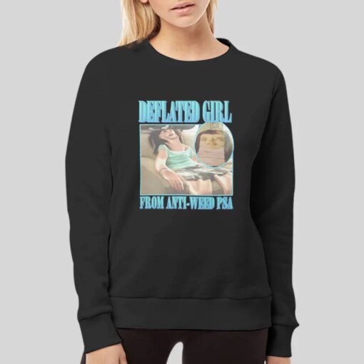 Bootleg Funny Deflated Girl From Anti Weed Psa Shirt