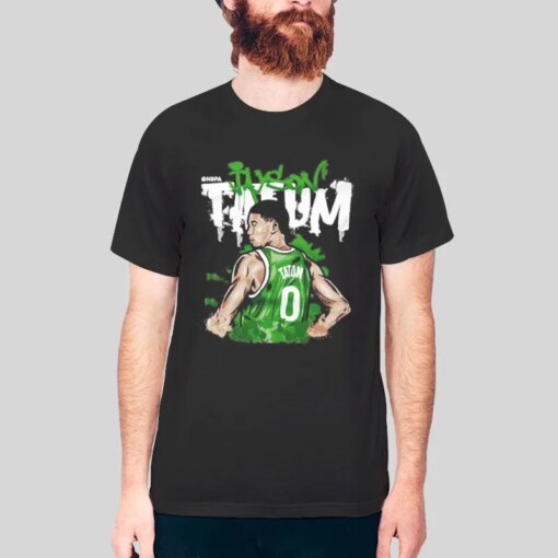 Boston Celtics Jayson Tatum Cartoon Shirt