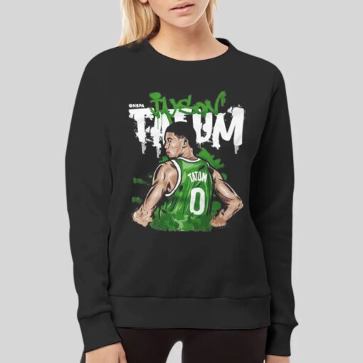 Boston Celtics Jayson Tatum Cartoon Shirt