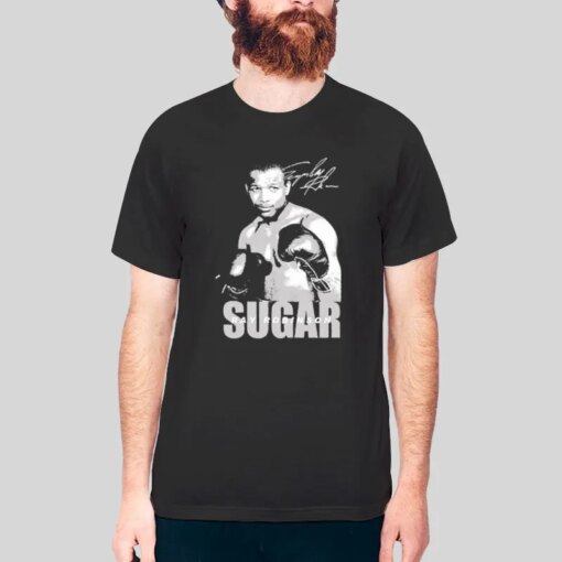 Boxer Boxing Gloves Sugar Ray T Shirt