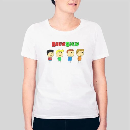 Brewstew Merch Funny Cartoon Shirt