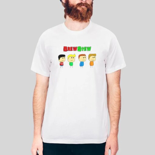 Brewstew Merch Funny Cartoon Shirt