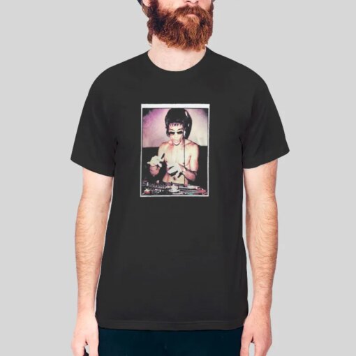 Bruce Lee Dj Charcoal Kungfu Scratch Dragon Shirt