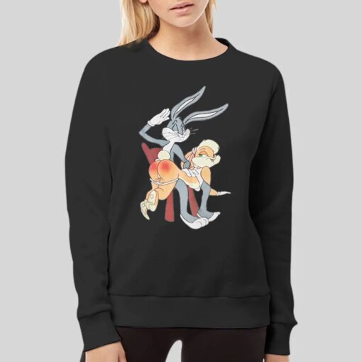 Bugs Bunny Spanking Lola Spank Cartoon Punishment Shirt