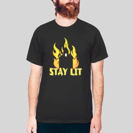 Burning Church Stay Lit Church Shirt