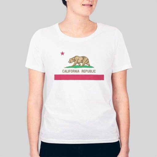 California State Flag Cali Republic T Shirt