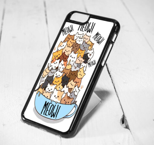 Cat Meow Protective iPhone 6 Case, iPhone 5s Case, iPhone 5c Case, Samsung S6 Case, and Samsung S5 Case