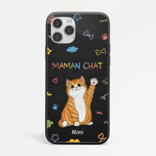 Coque De Telephone Maman ChatPapa Chat Personnalisee Iphone 14