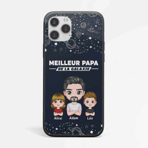 Coque De Telephone Meilleur Papa De La Galaxie Personnalisee