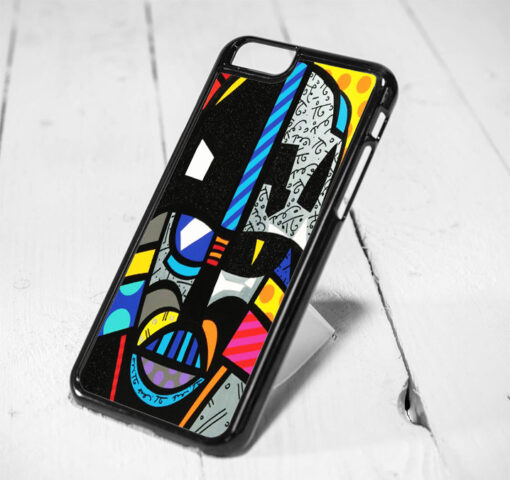 Darth Vader Starwars Romero Britto Style iPhone 6 Case, iPhone 5s Case, iPhone 5c Case, Samsung S6 Case, and Samsung S5 Case