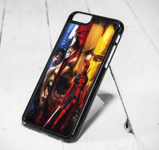 Deadpool Collage iPhone 6 Case, iPhone 5s Case, iPhone 5c Case, Samsung S6 Case, and Samsung S5 Case