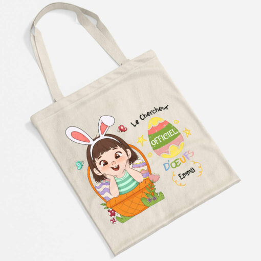 Le Chercheur Officiel D’oeufs – Cadeau Personnalise  Tote Bag Unisex