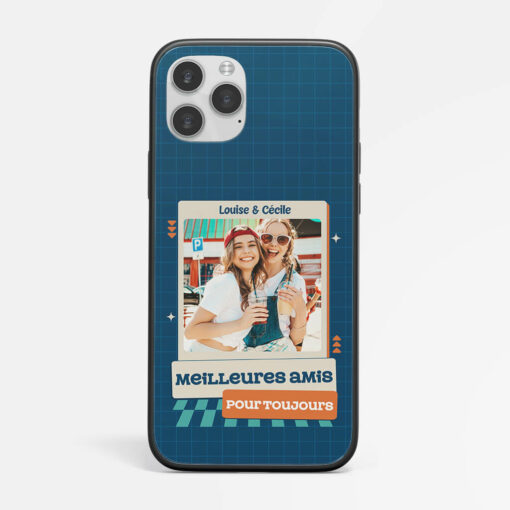 Meilleures Amies Pour Toujours Photo – Cadeau Personnalise  Coque de Telephone pour Meilleure Amie