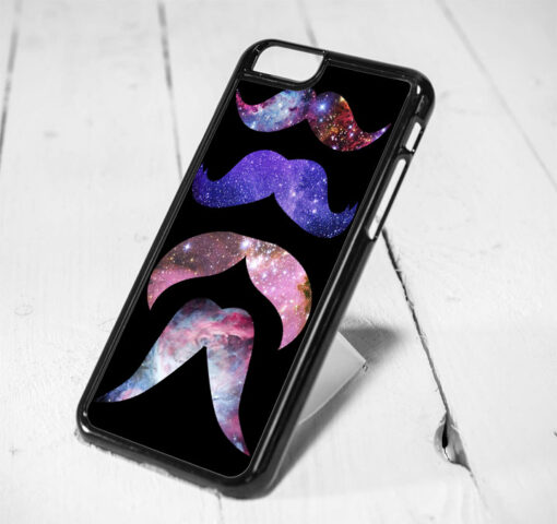 Mustache Galaxy Protective iPhone 6 Case, iPhone 5s Case, iPhone 5c Case, Samsung S6 Case, and Samsung S5 Case