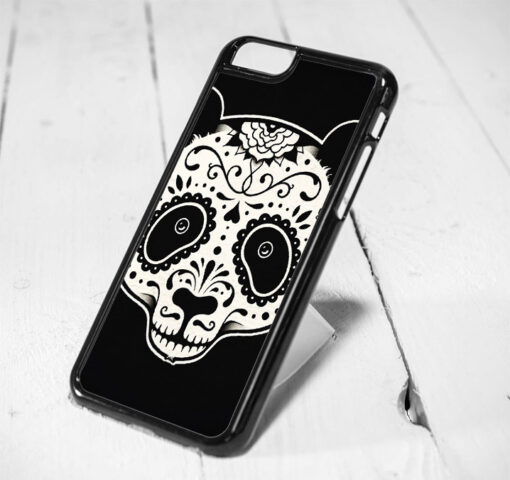 Panda Sugar Skull Protective iPhone 6 Case, iPhone 5s Case, iPhone 5c Case, Samsung S6 Case, and Samsung S5 Case