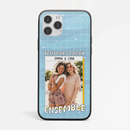 Toujours Mieux Ensemble – Cadeau Personnalise  Coque de Telephone pour Meilleure Amie