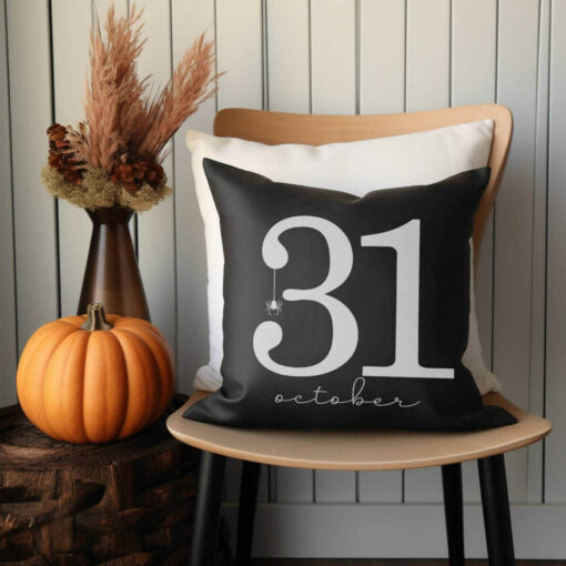 31 October Halloween Pillow  Halloween Decor