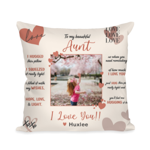 Auntie Pillow, Personalized Aunt Gift, Mothers Day Auntie Gift, Mothers Day Pillow