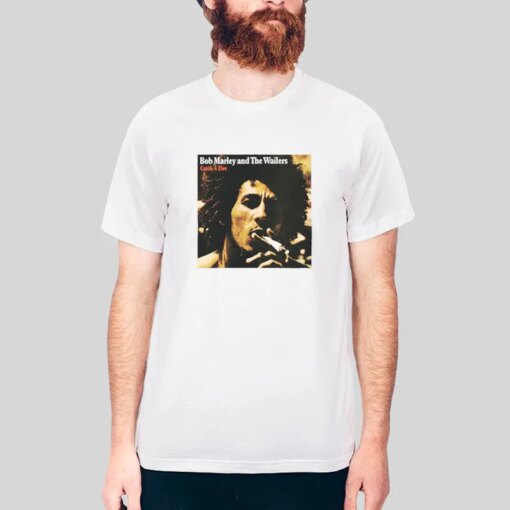 Catch A Fire Album Bob Marley Smoking T Shirt