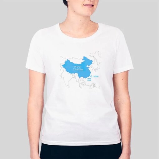 China Map Define West Taiwan Shirt