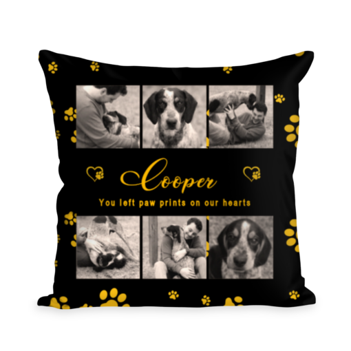 Christmas Dog Memorial Pillow, Personalized Photo Gift, Custom Pet Memorial Gift, Pet Loss Gift, In Loving Memory of Dog