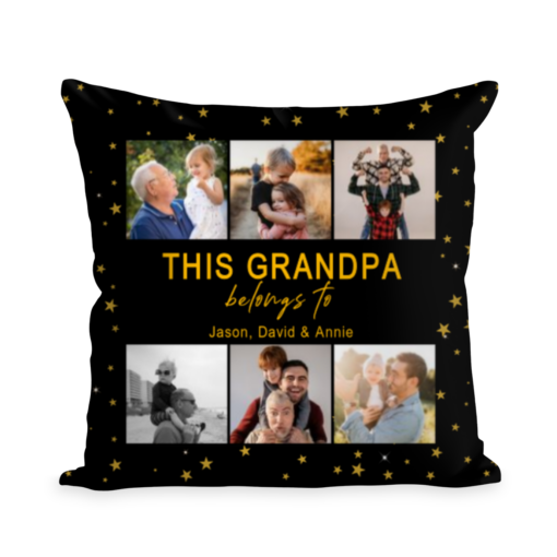 Christmas Gift for Grandpa, Grandpa Pillow, Personalized Gifts For Grandpa, Grandpa Gift, This Grandpa Belongs To