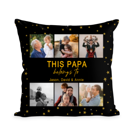 Christmas Gift for Papa, Papa Pillow, Personalized Gifts For Papa, Papa Gift, This Papa Belongs To