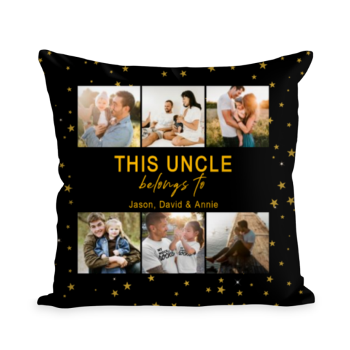 Christmas Gift for Uncle, Uncle Pillow, Personalized Gifts For Uncle, Uncle Gift, This Uncle Belongs To