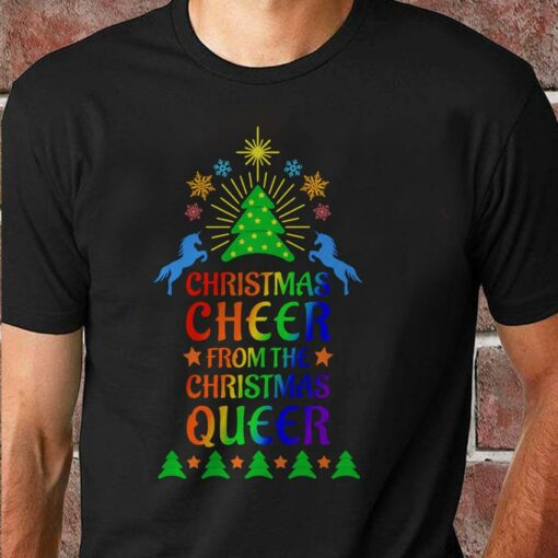 Christmas cheer from the Christmas queer LGBT shirt