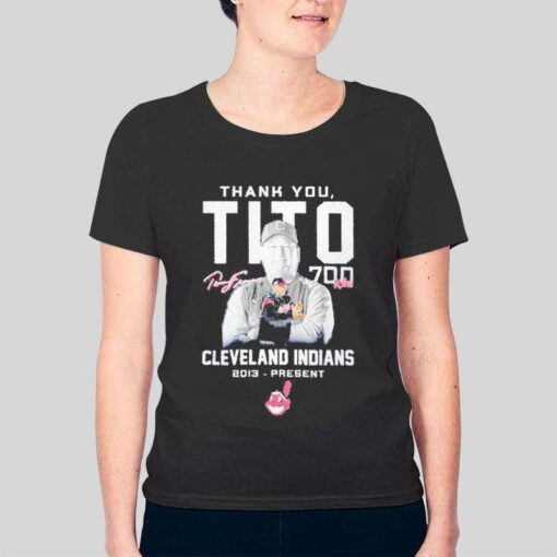 Cleveland Indians Present Signature Thank You Tito Tee Shirt