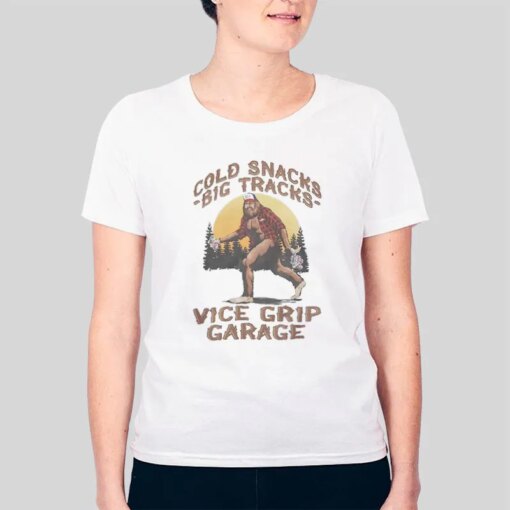 Cold Snack Big Tracks Vice Grip Garage Merch Shirt