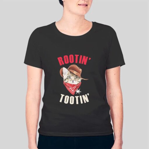 Cowboy Cat Meme Rootin Tootin Cat Shirt